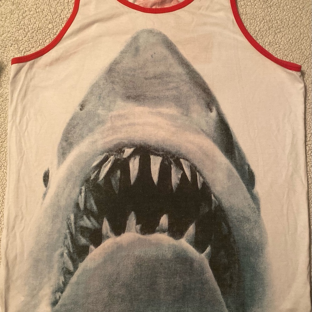 💎3 FOR $15💎Universal JAWS Tank Top with Red Accents